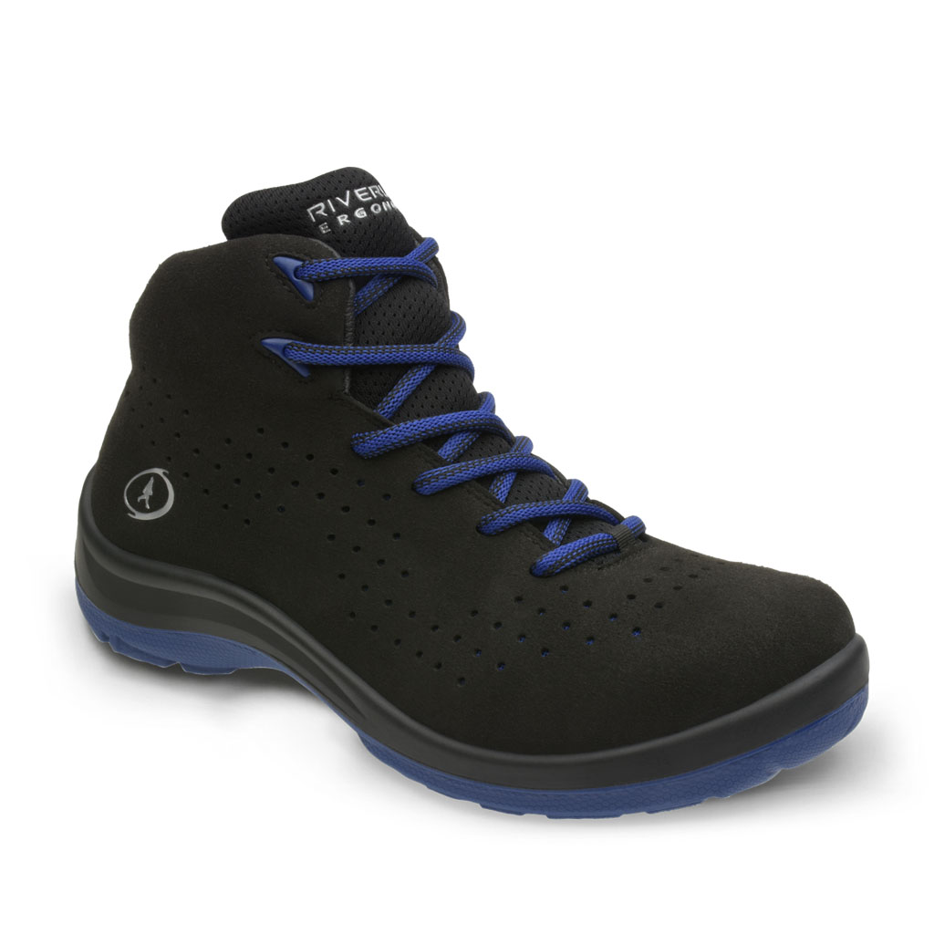 BOTA INDUSTRIAL FREQUENCY RIVERLINE NEGRO/AZUL