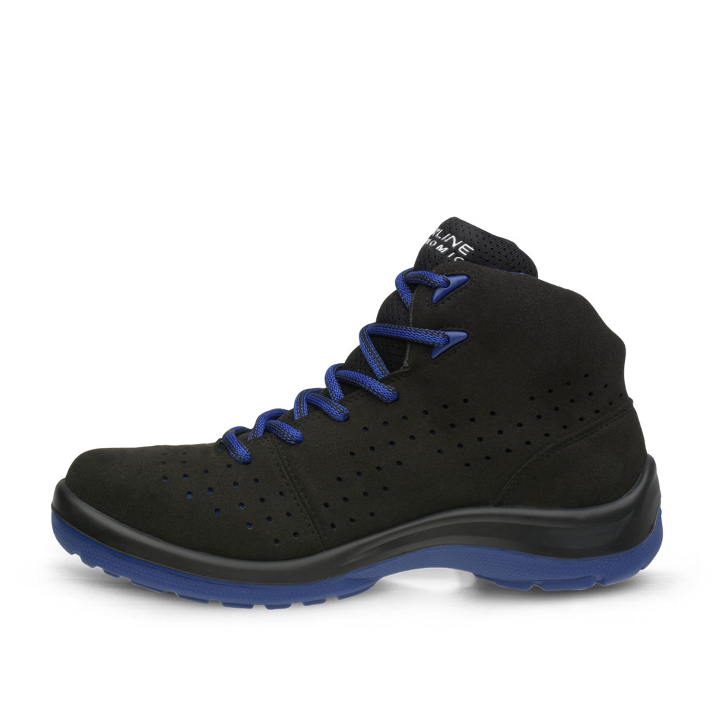 BOTA INDUSTRIAL FREQUENCY RIVERLINE NEGRO/AZUL