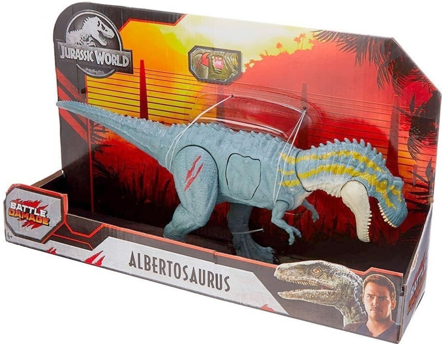albertosaurus battle damage MATTEL