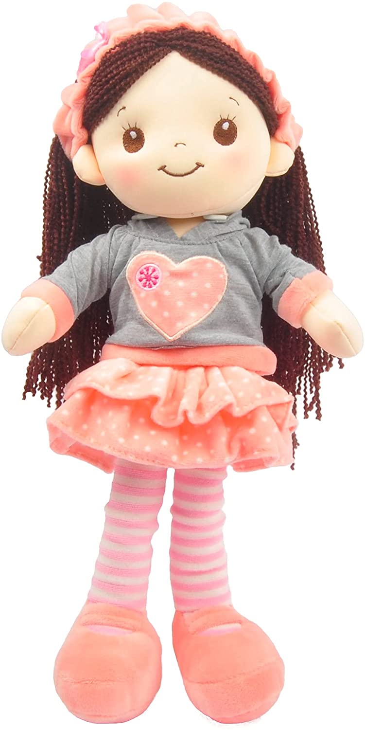 Muñeca De Trapo y Tela Jane Color Durazno Regalo Para Niña Linzy Toys