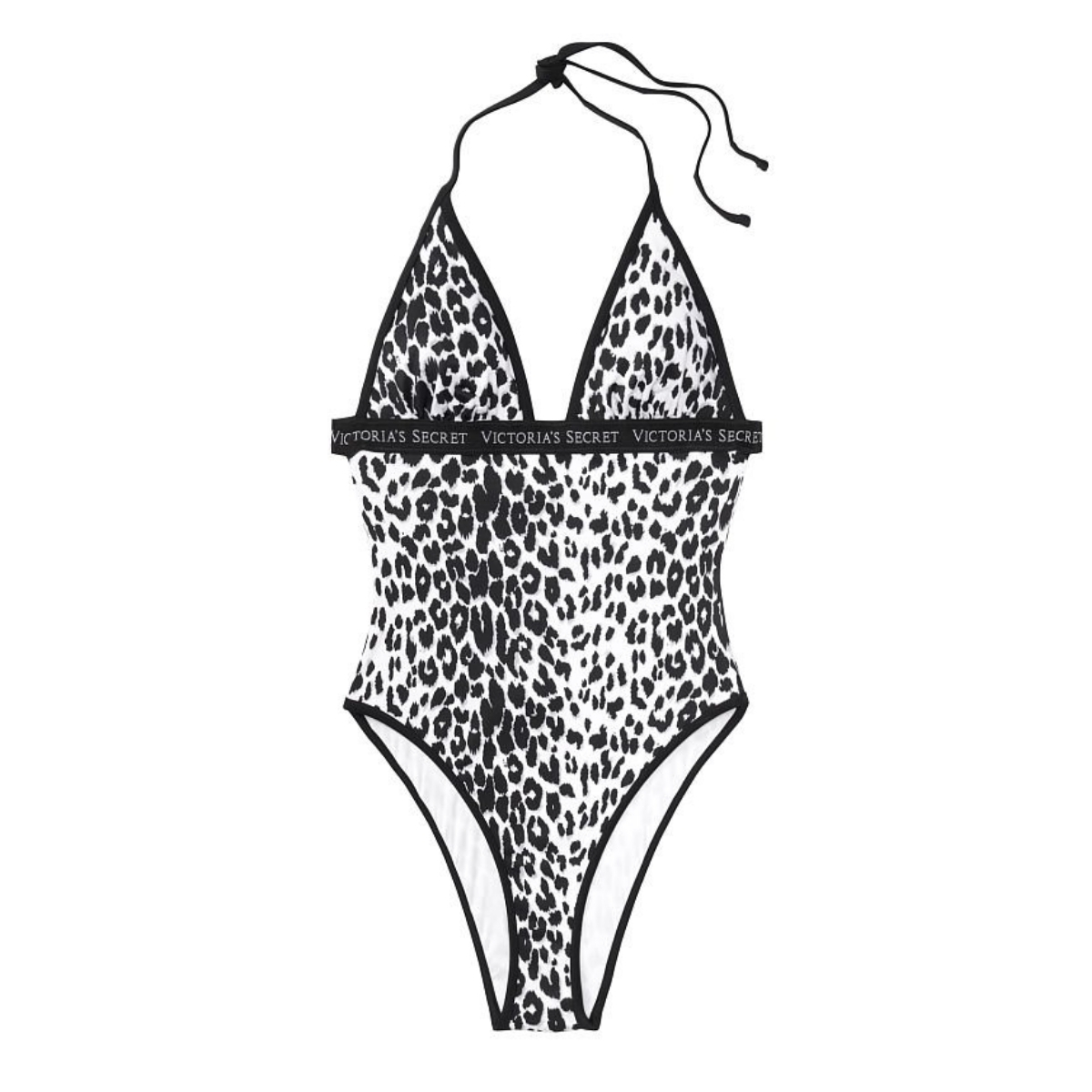 BIKINI TRAJE DE BAÑO VICTORIA'S SECRET ANIMAL PRINT BLACK WITHE SMALL