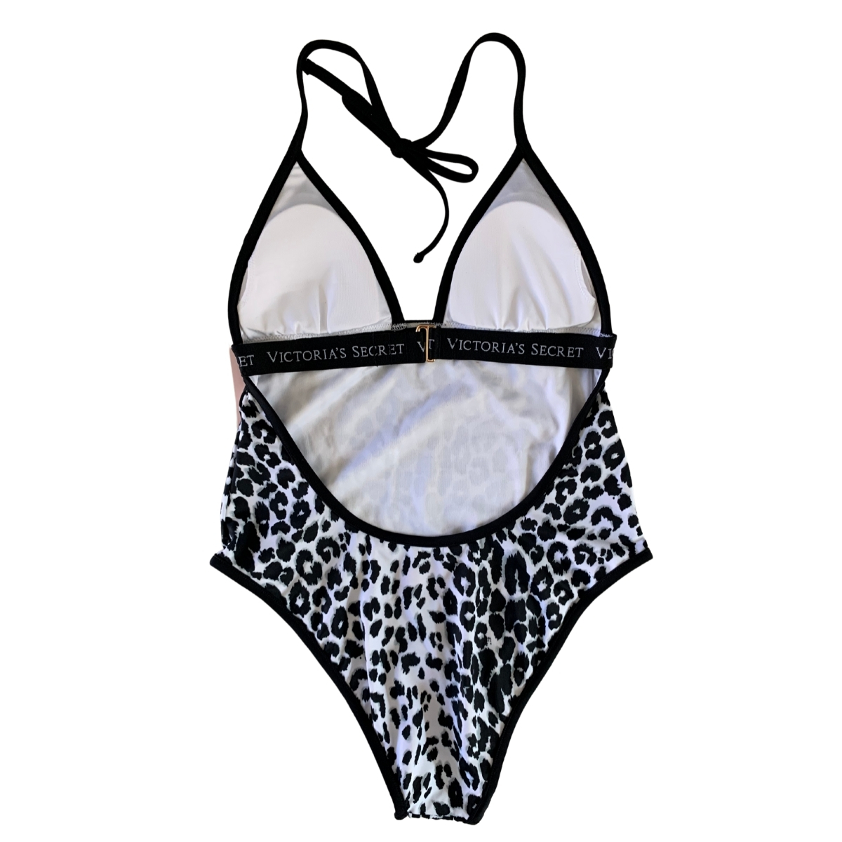 BIKINI TRAJE DE BAÑO VICTORIA'S SECRET ANIMAL PRINT BLACK WITHE SMALL