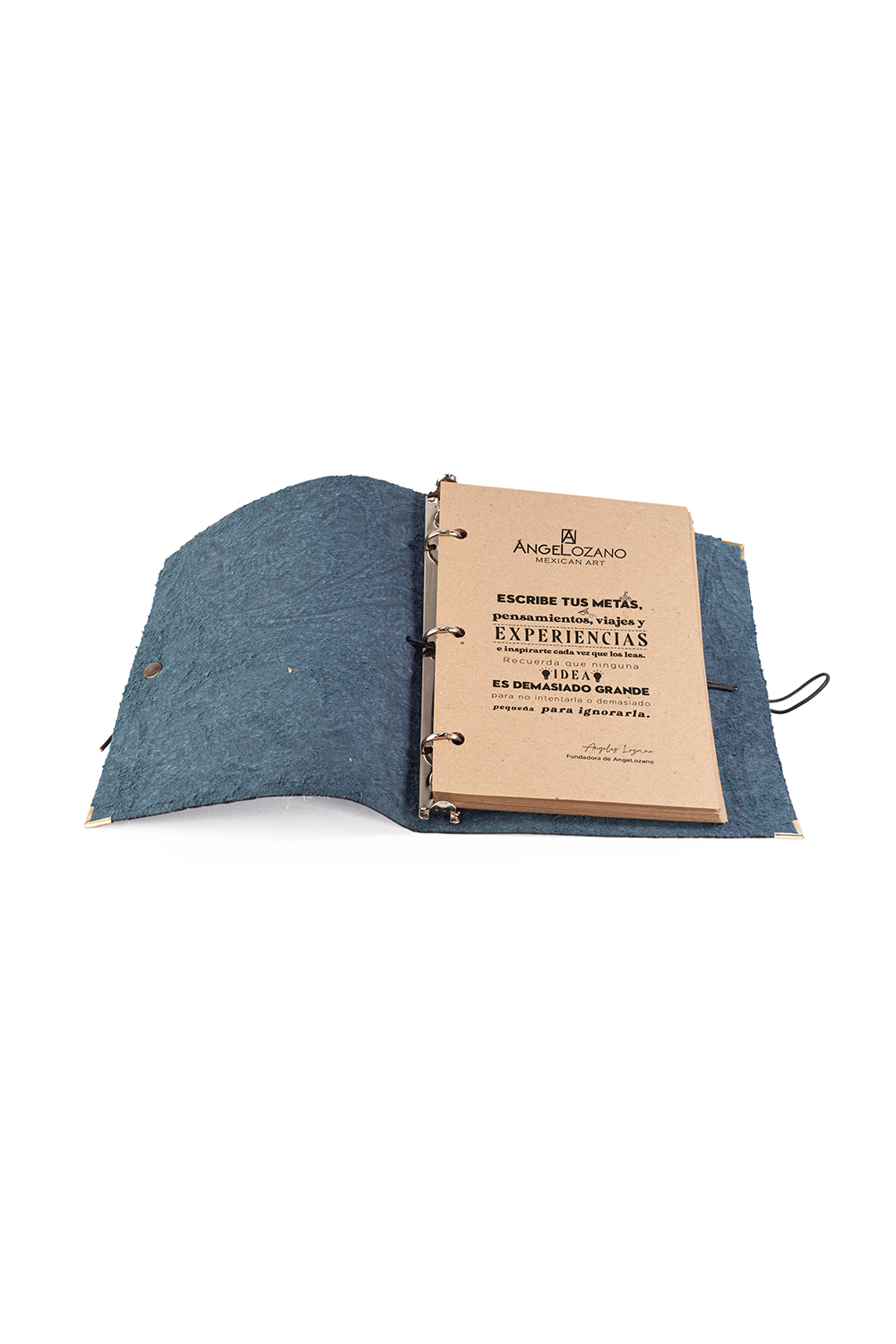 Carpeta AngeLozano de Piel Vacuna Grabado Tipo Cincelado varios colores