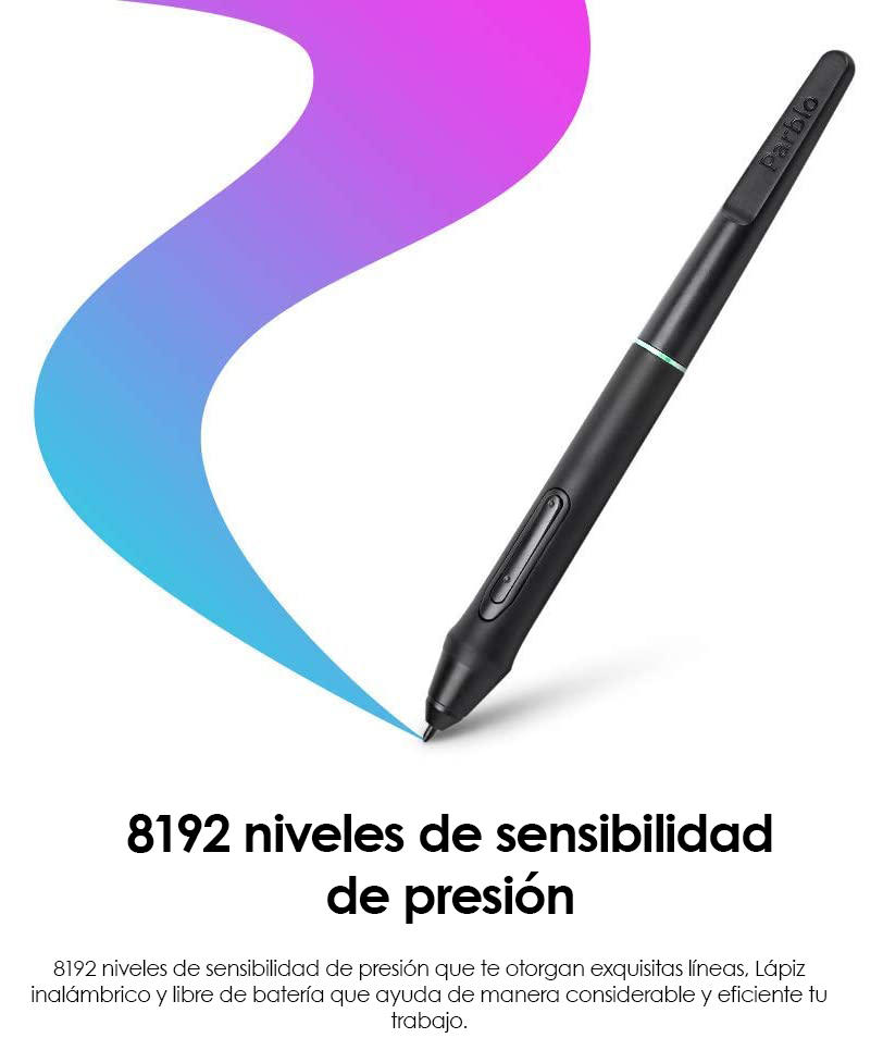 Tableta Digitalizadora Dibujo Parblo A610PRO 10x6 pulgadas