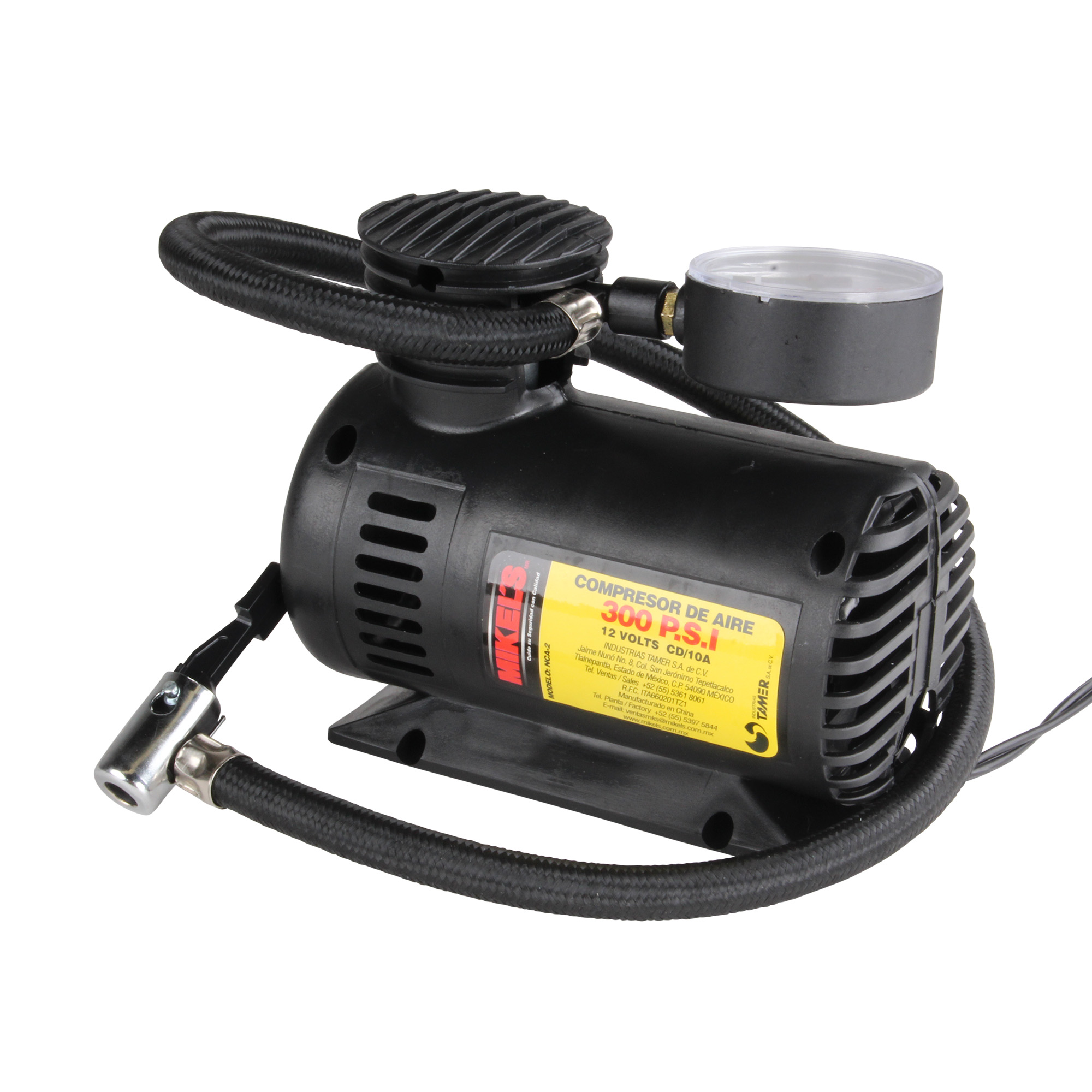Mini Compresor de aire 12 V (250 PSI) 