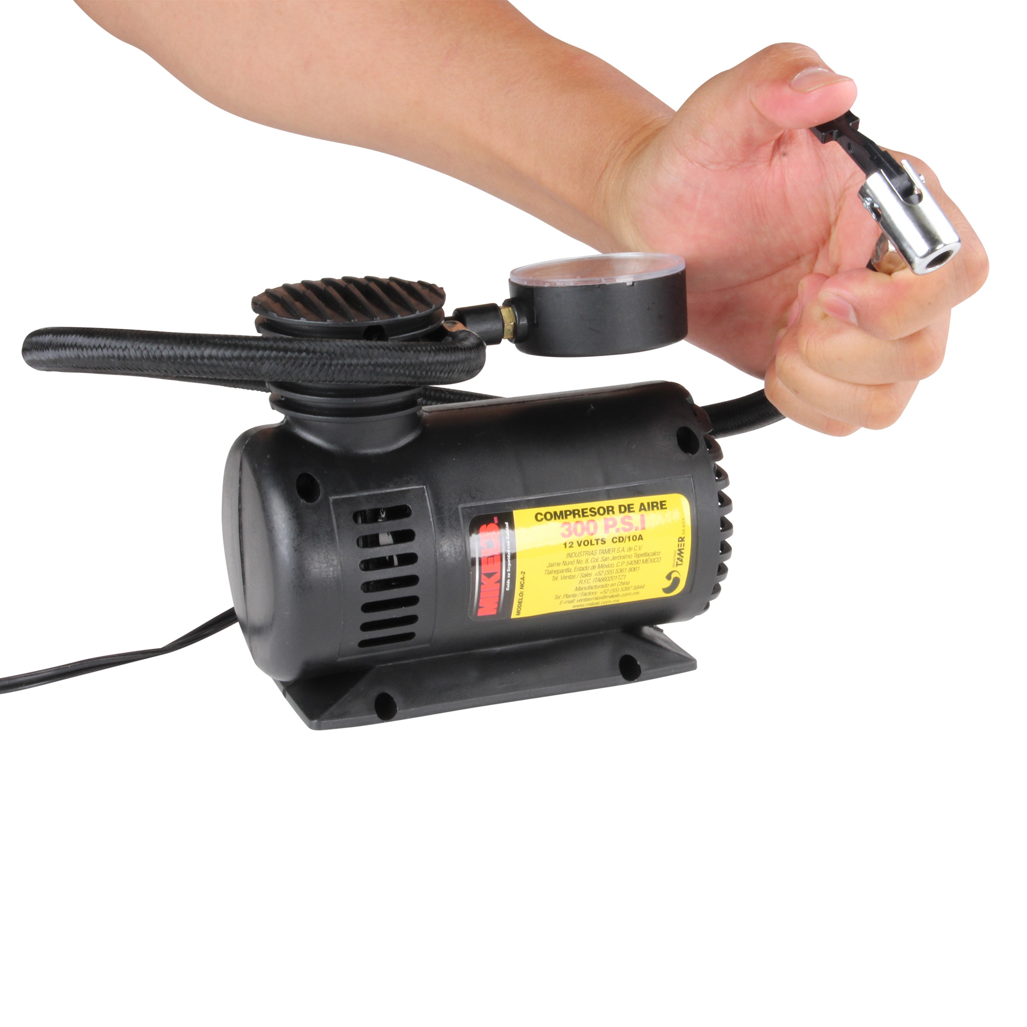 Mini Compresor de aire 12 V (250 PSI) 