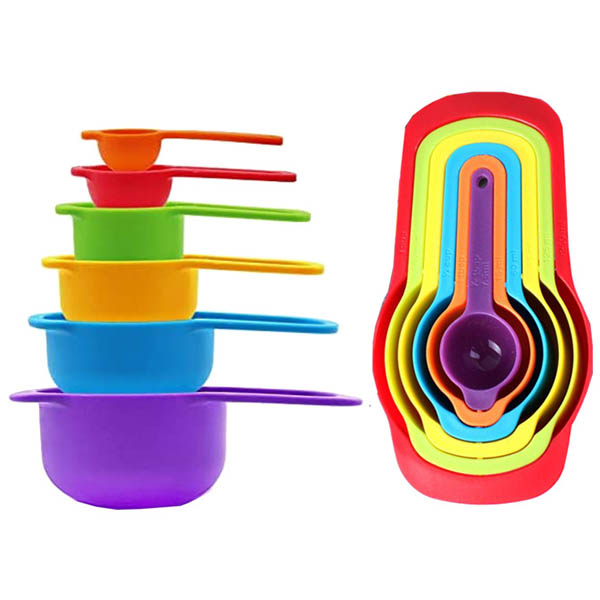 Aleissi Tazas Cucharas Medidoras Fondant Cocina Reposteria 6pz