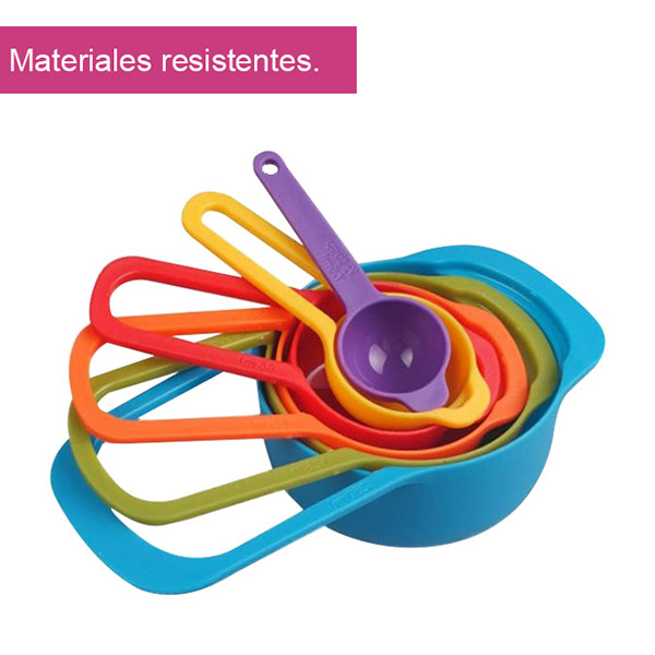 Aleissi Tazas Cucharas Medidoras Fondant Cocina Reposteria 6pz