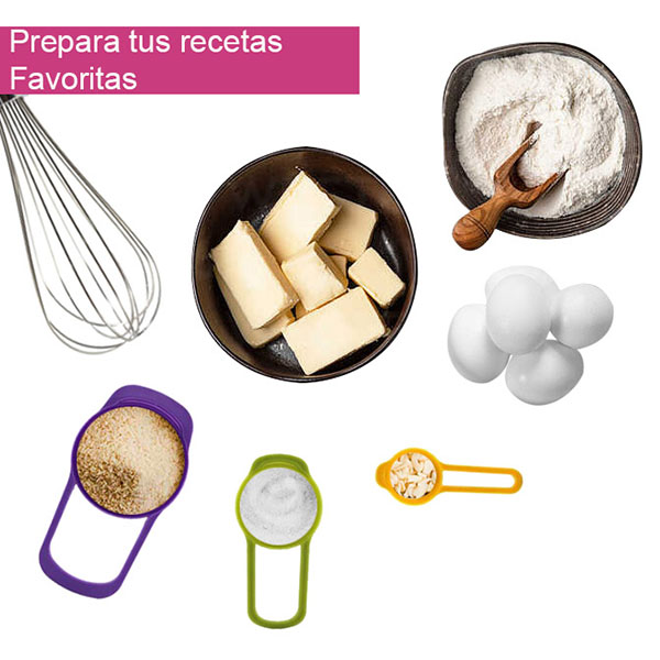 Aleissi Tazas Cucharas Medidoras Fondant Cocina Reposteria 6pz