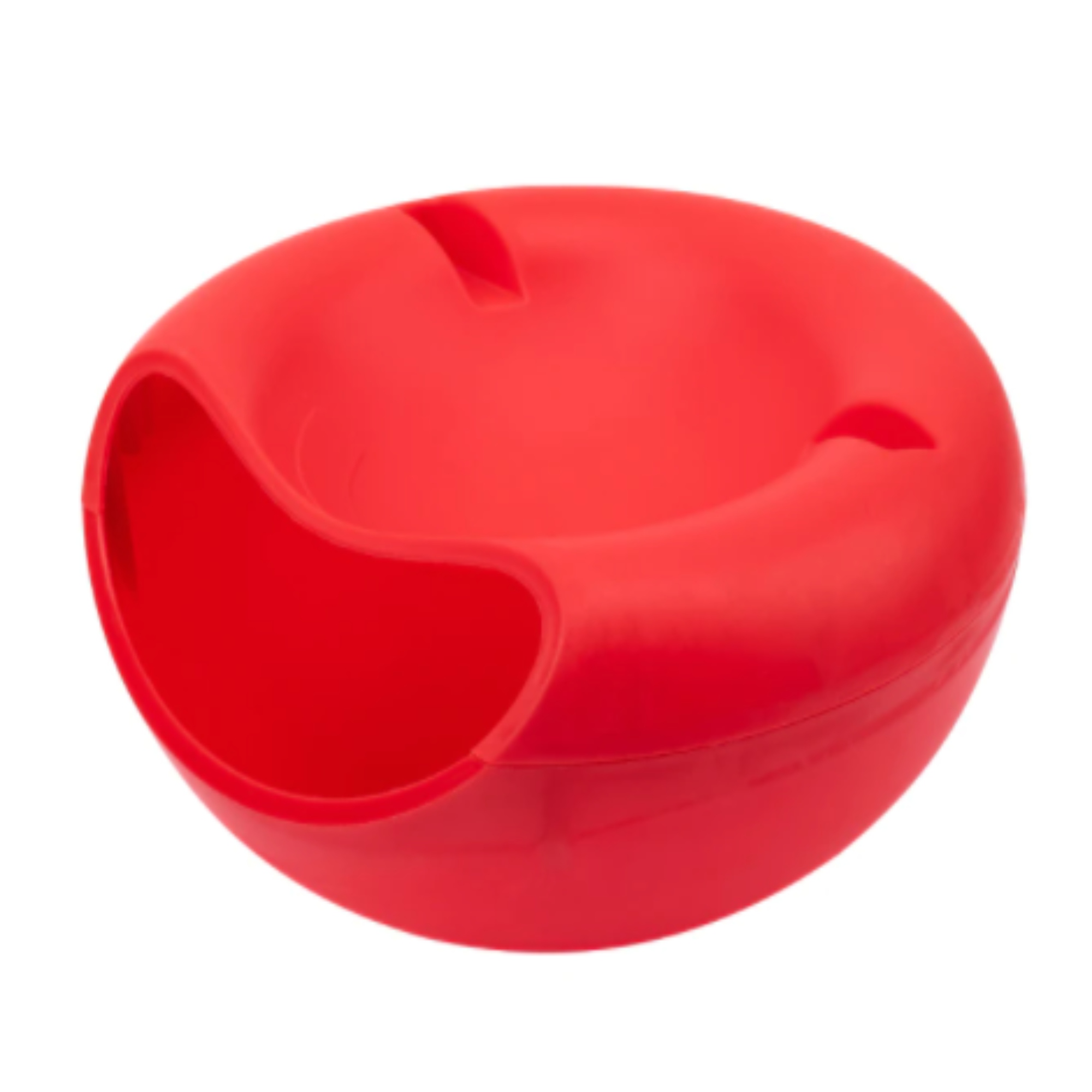 Plato botanero, con soporte para celular y deposito interior SNACK BOWL ROJO