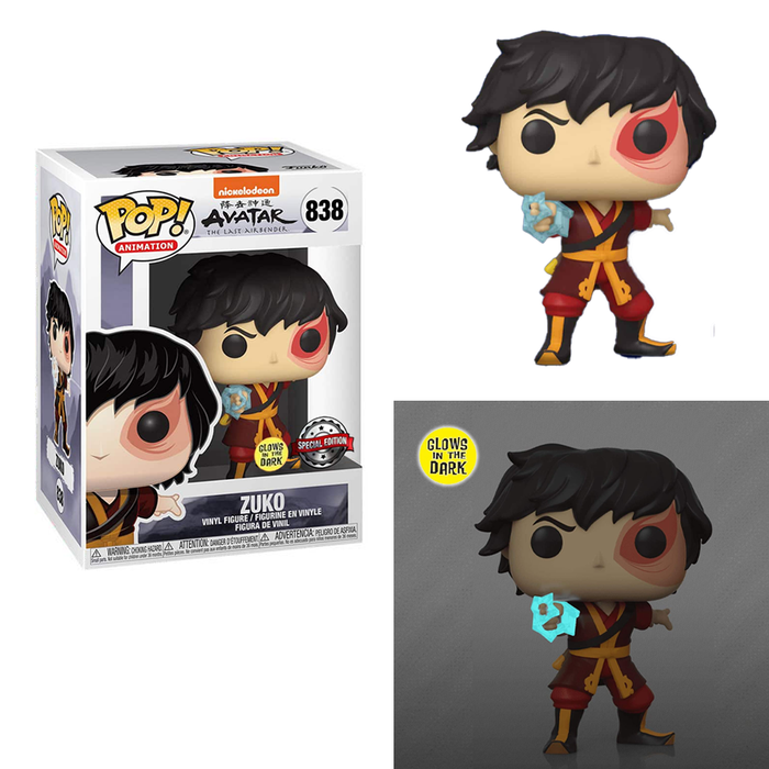 Funko Pop Zuko Relámpago Glow Avatar Special Edition