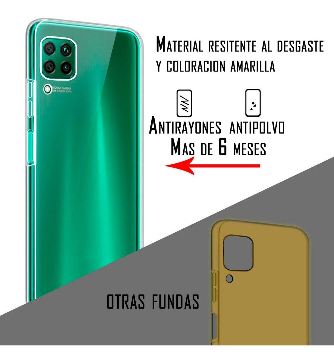 Funda Aurora Acrílico Bicolor Para Huawei P40 Ana-LX4 State22