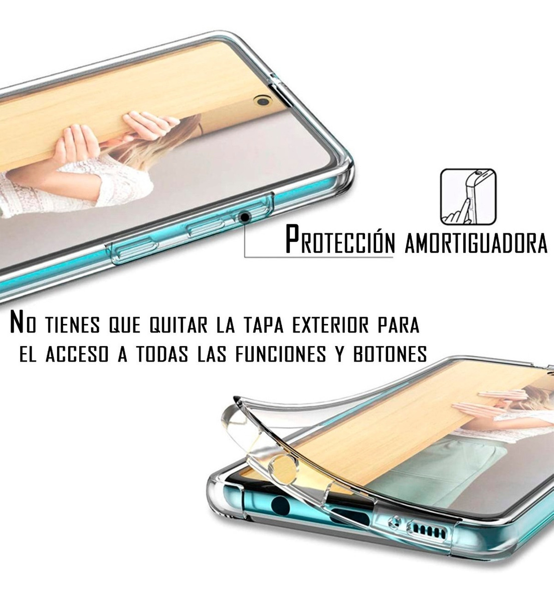 Funda Aurora Acrílico Bicolor Para Huawei P40 Ana-LX4 State22