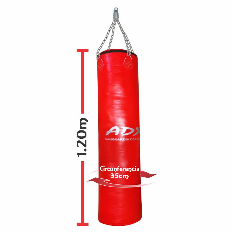 Costal de Box Adx Reforzado 120x35 cm  + Cadena + Destorcedor