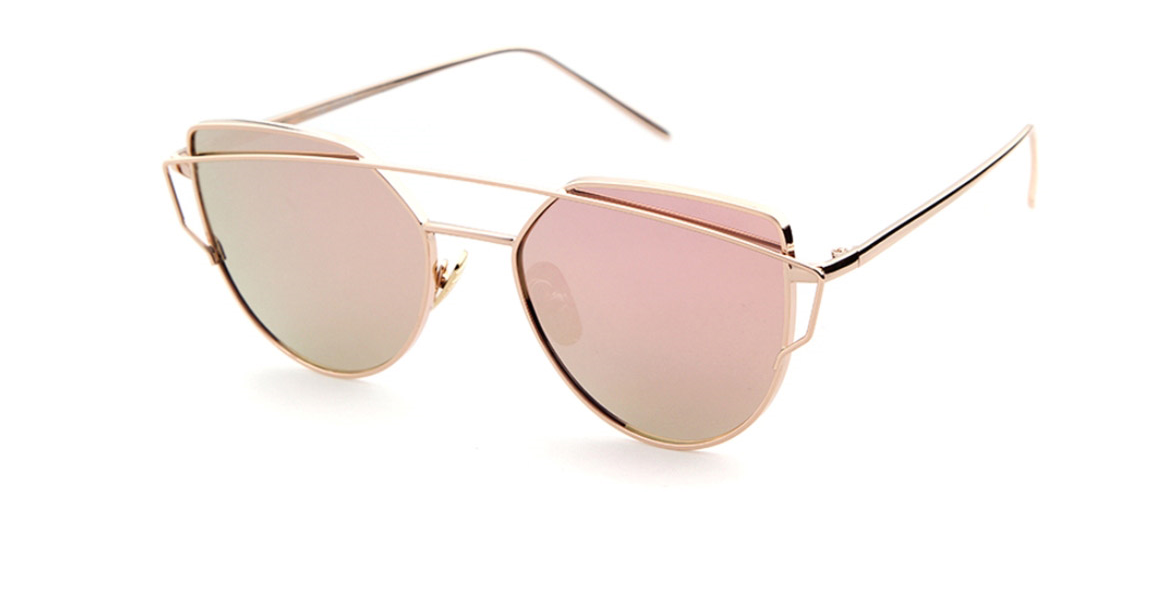 Lentes De Sol Sao Paulo Pink Efecto Espejo- Blanco Sunglasses