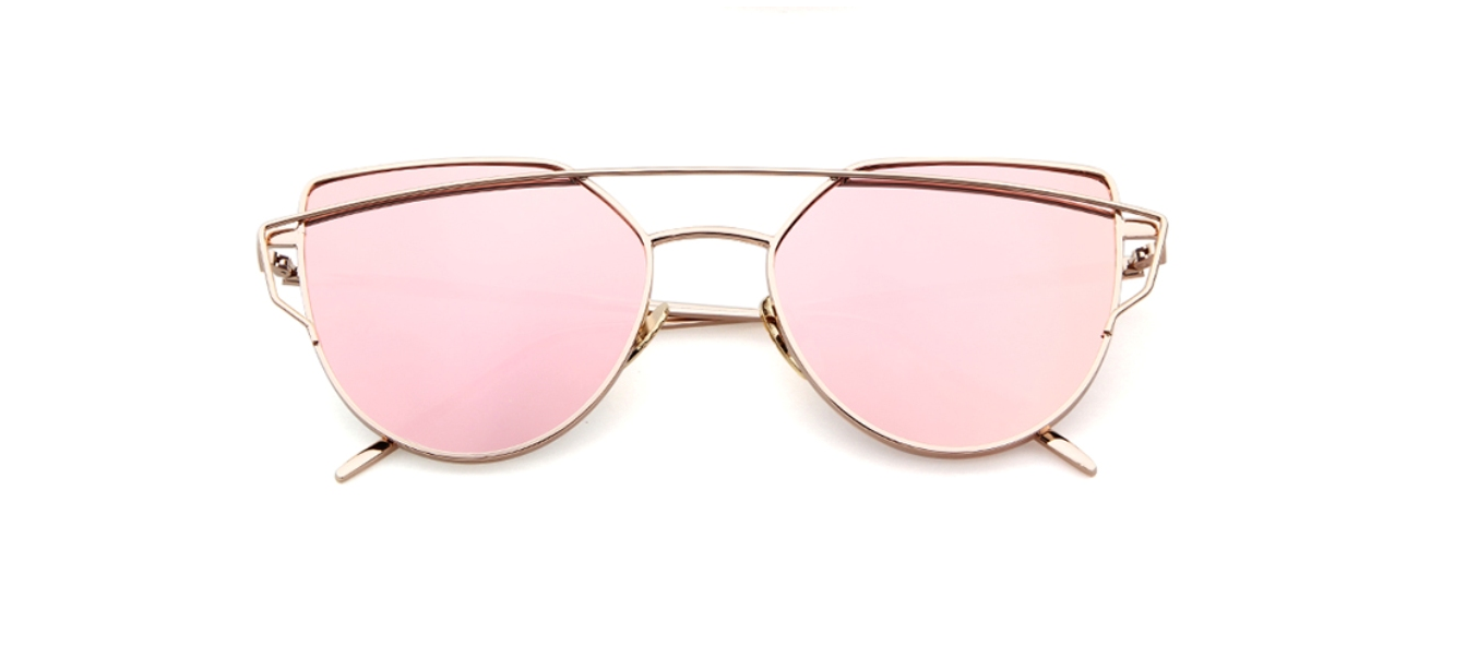 Lentes De Sol Sao Paulo Pink Efecto Espejo- Blanco Sunglasses