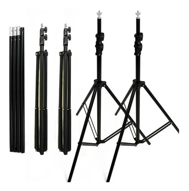 Soporte para Fondos Estudio Fotográfico Ajustable de 3 x 2 m con Sandbags