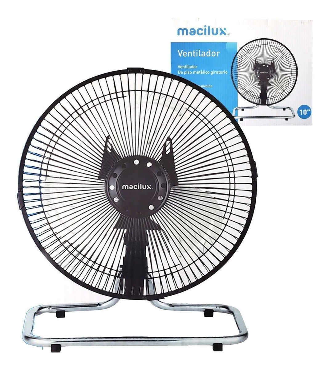 Ventilador Aspas Metalicas 10 pulgadas Macilux