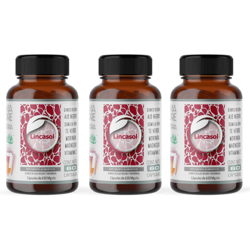 Lincasol 3 Pack Presión Arterial Normal Corazón Hipertensión