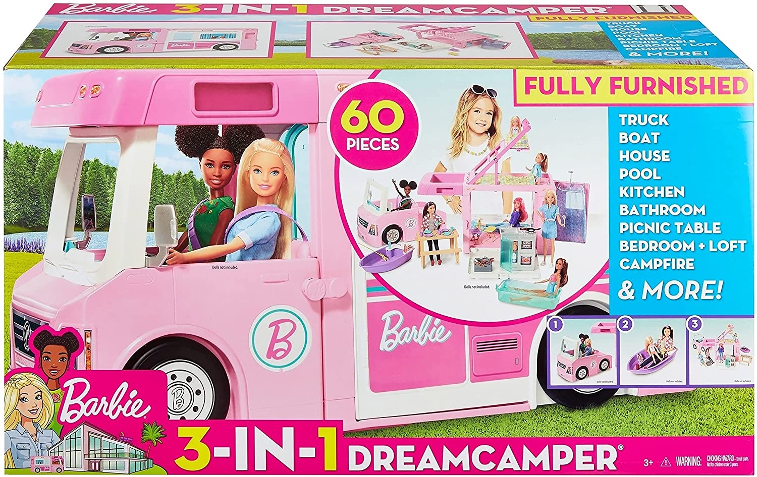 Barbie Camper de Barbie 3 en 1