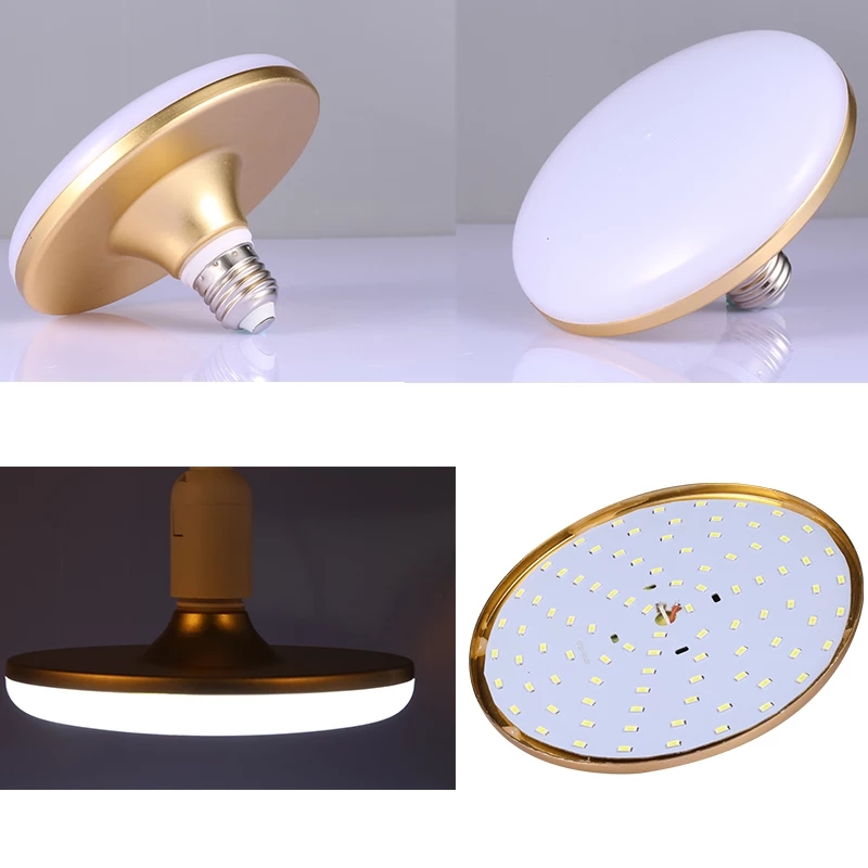 Foco Led tipo Ufo 50w luz Blanco Frio Lampara Circular Plana