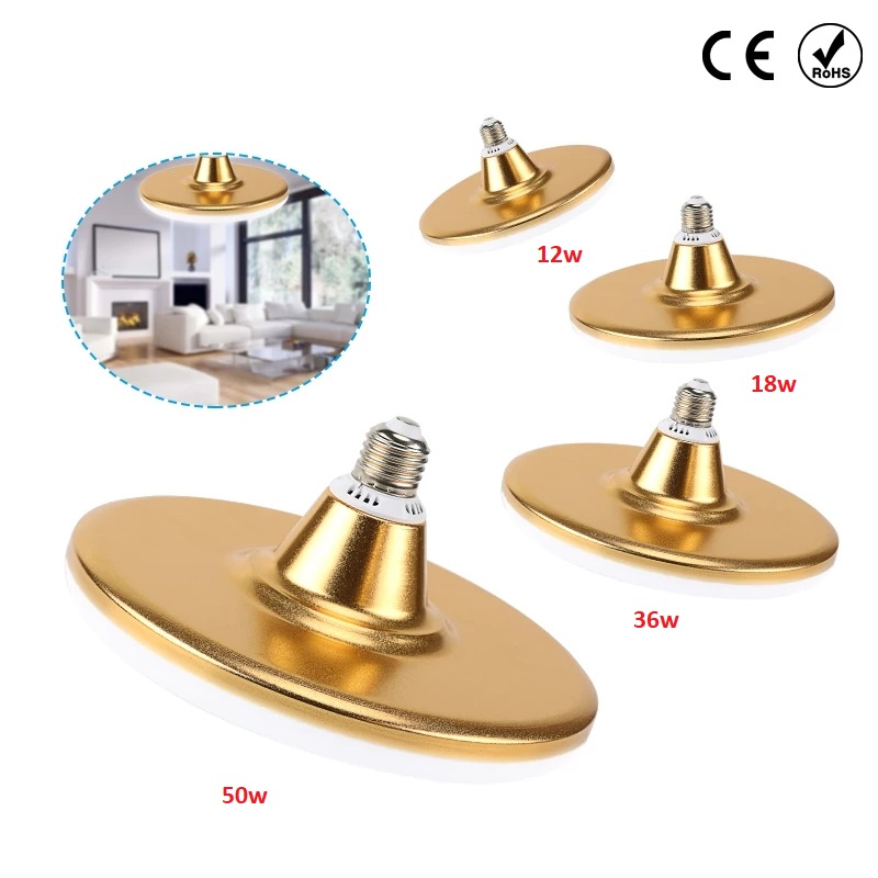 Foco Led tipo Ufo 50w luz Blanco Frio Lampara Circular Plana