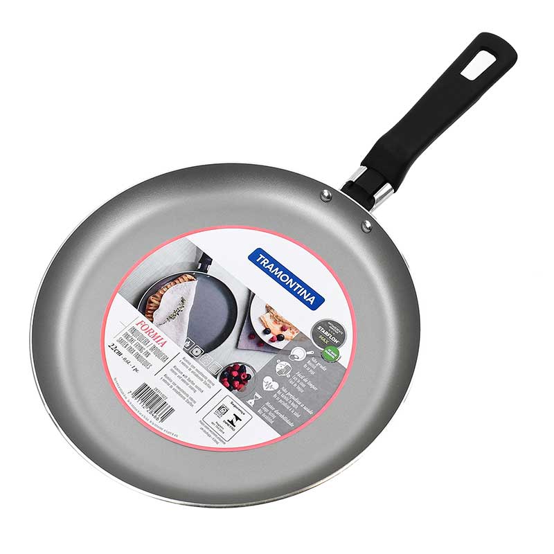 Sarten Panquequera Tramontina 28311022 Formia 22cm Negro END1