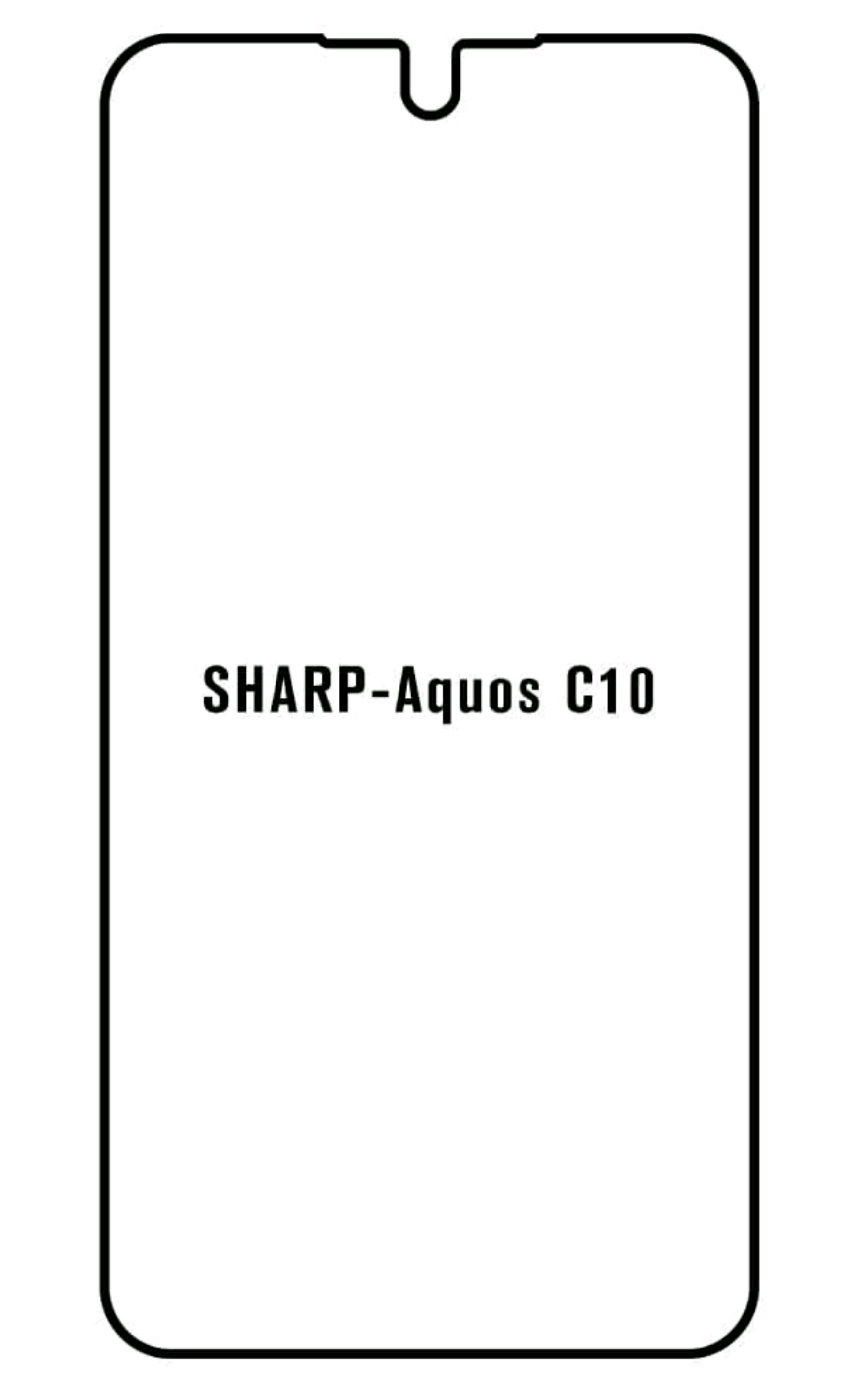 Jeco 99F Kit de Mica Hidrogel AZUL Frontal+Trasera SHARP AQUOS C10 ZH Z01