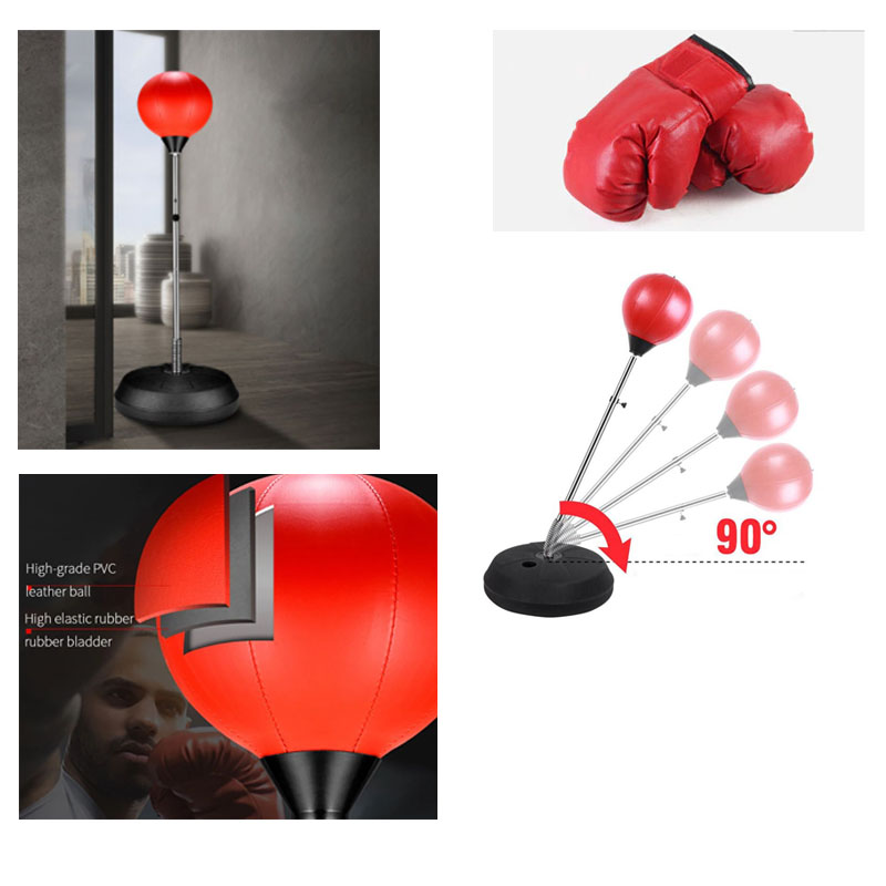 Pera Box con Base Altura Ajustable Pera de Boxeo para Entrenamiento Box con Guantes!!