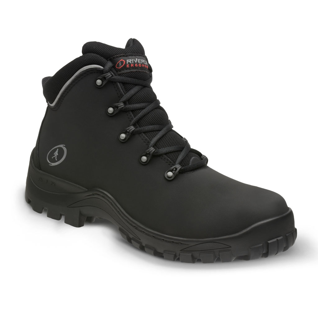 BOTA INDUSTRIAL CASUAL RIVERLINE UBXV4 NEGRO, MIEL, MARINO Y CHOCOLATE