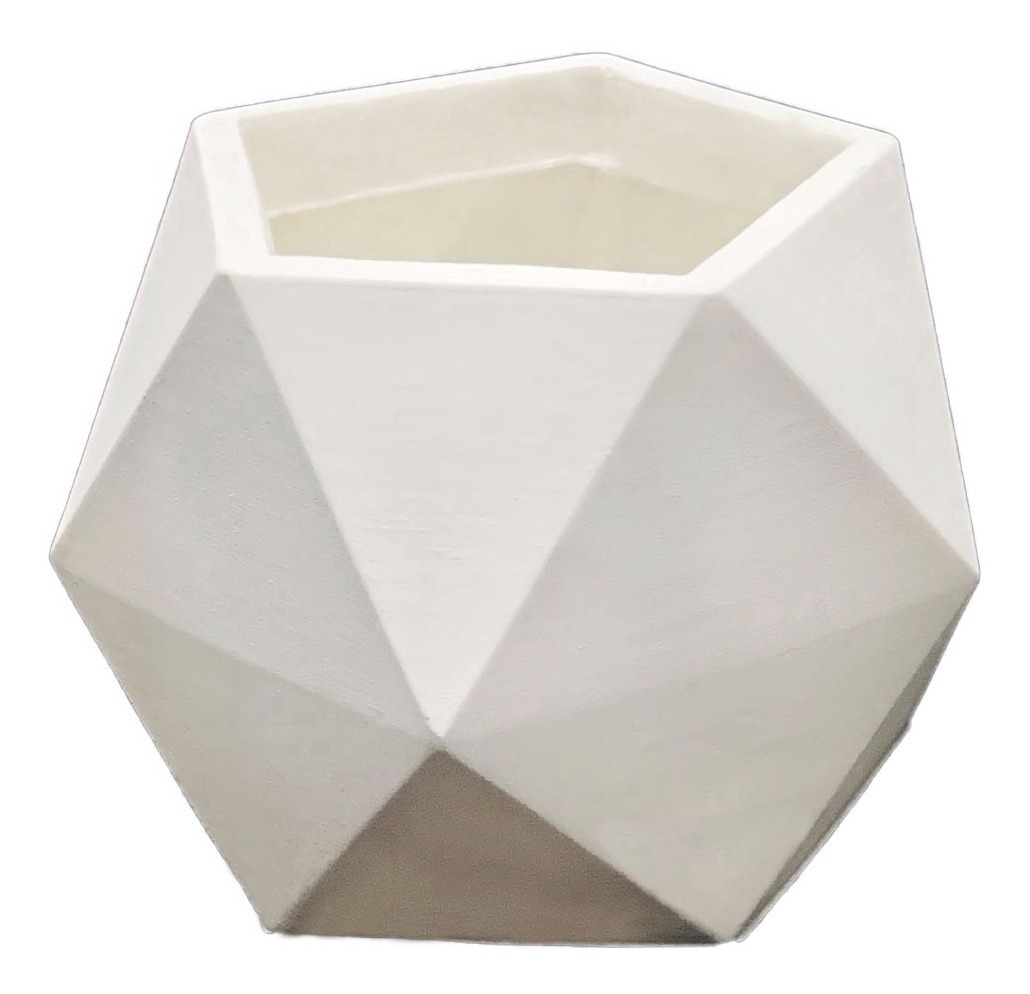 Maceta Minimalista Blanca  Interior Suculenta Cactus