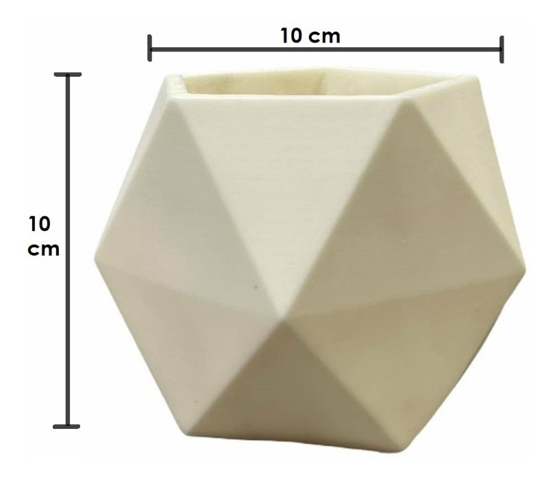 Maceta Minimalista Blanca  Interior Suculenta Cactus