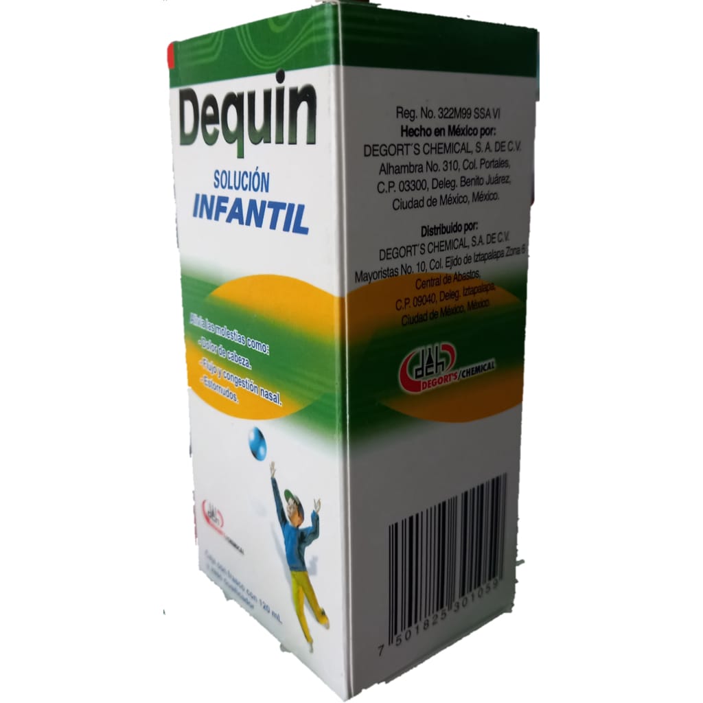 Dequin Solución infantil, Frasco con 120ml 