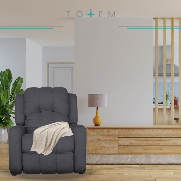 Sillon Ortopedico Reclinable Tapizado De Lino Premium Totem