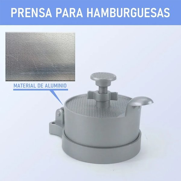 Prensa De Hamburgursa Grosor Ajustable De 11.5 cm