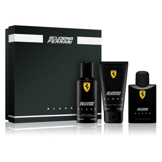 Set Scuderia Ferrari Black Eau Toilette 125ml
