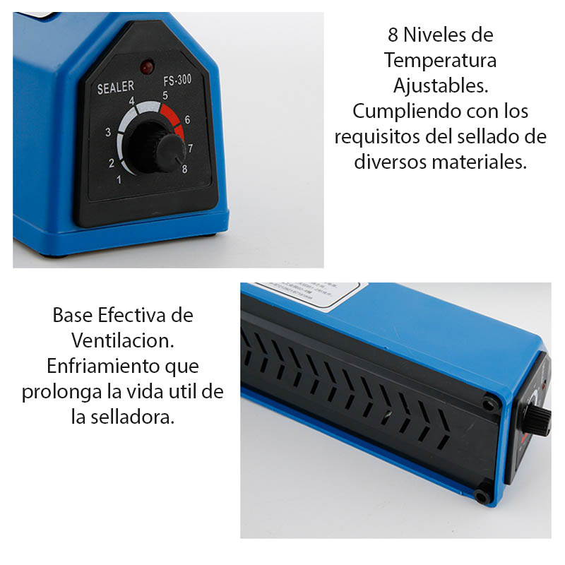 Maquina Selladora Térmica Selladora Bolsas Manuales de  30cm + Regalo 1 Mini Selladora Portátil 
