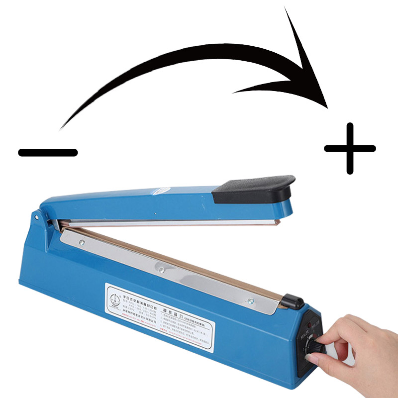 Maquina Selladora Térmica Selladora Bolsas Manuales de  30cm + Regalo 1 Mini Selladora Portátil 