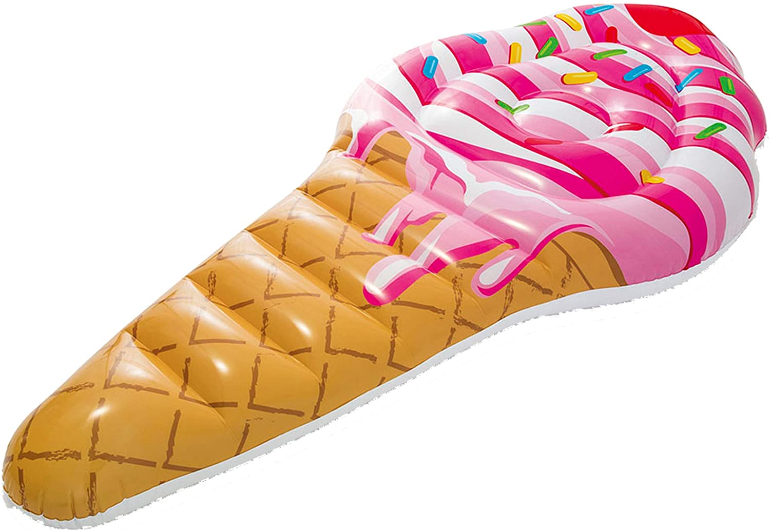 Inflable Forma de Cono de Helado Nieve Flotador para Alberca