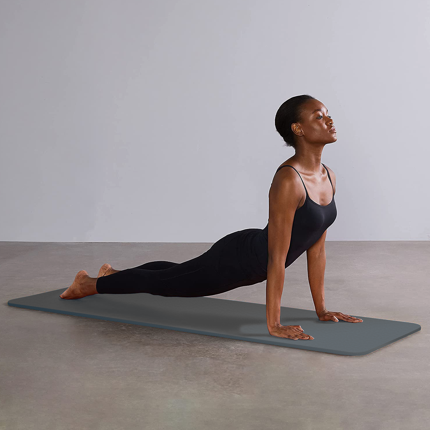 Starfit, Tapete para Yoga y Ejercicio Alta Densidad 10mm De Grosor, Gris