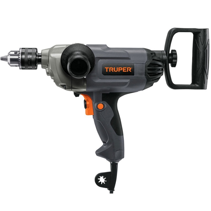 Taladro Tipo Espada de 1/2 de 1150W Truper Industrial Uso Rudo y Continuo Para perforar y Mesclar pintura Mortero cemento pastas Adhesivos