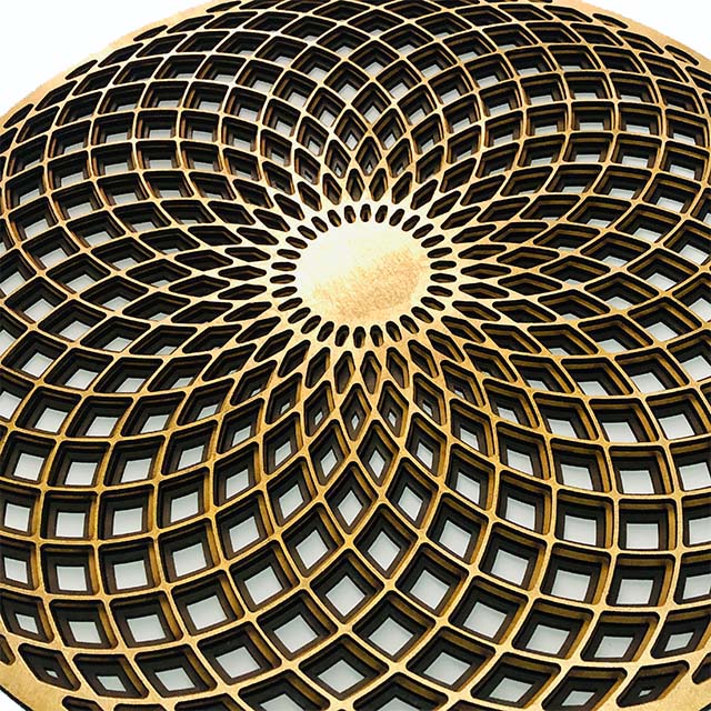 Geometría Sagrada Torus Yantra (Dorado)