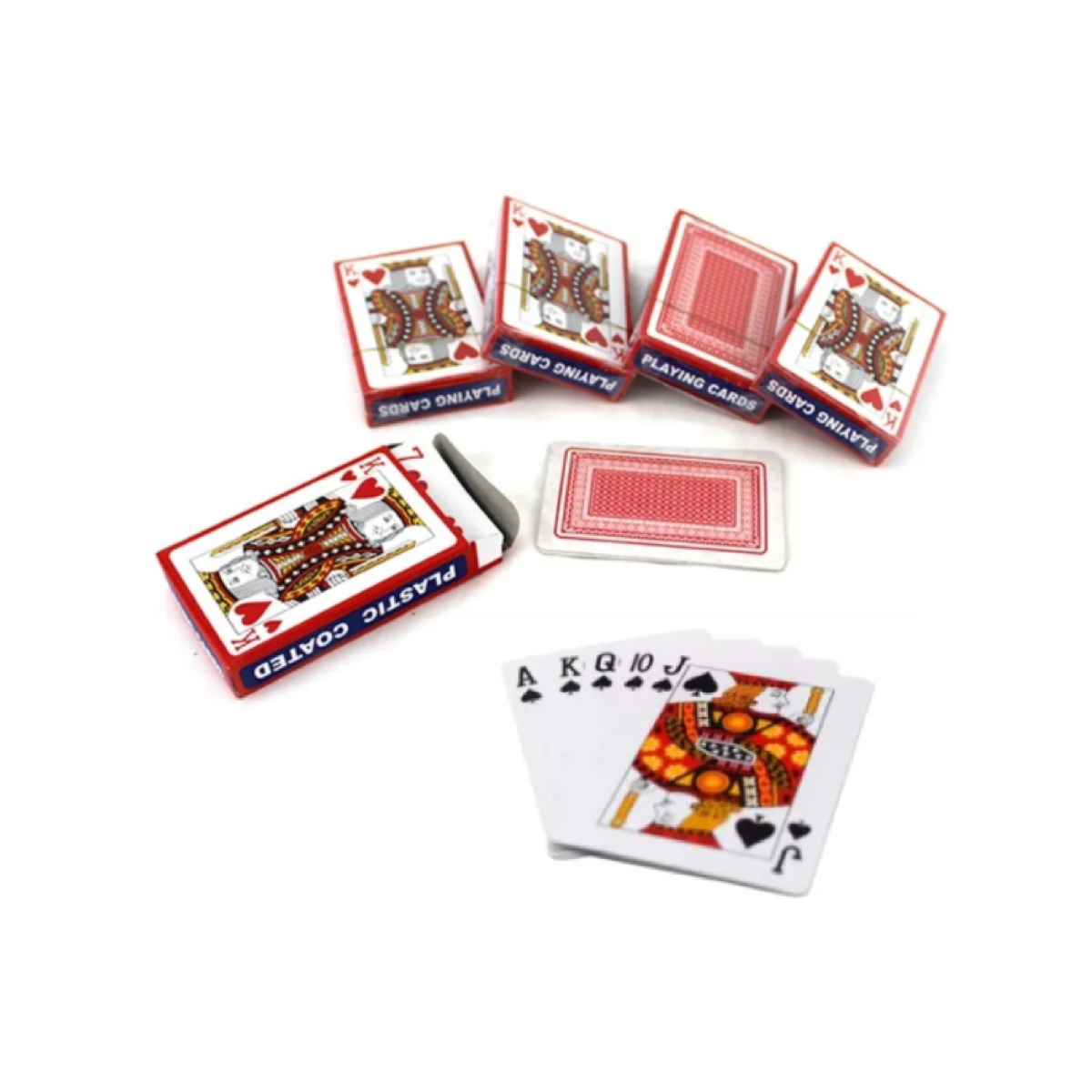 Baraja Americana Cartas Poker Económica 10 Juegos Cartón Plastificado