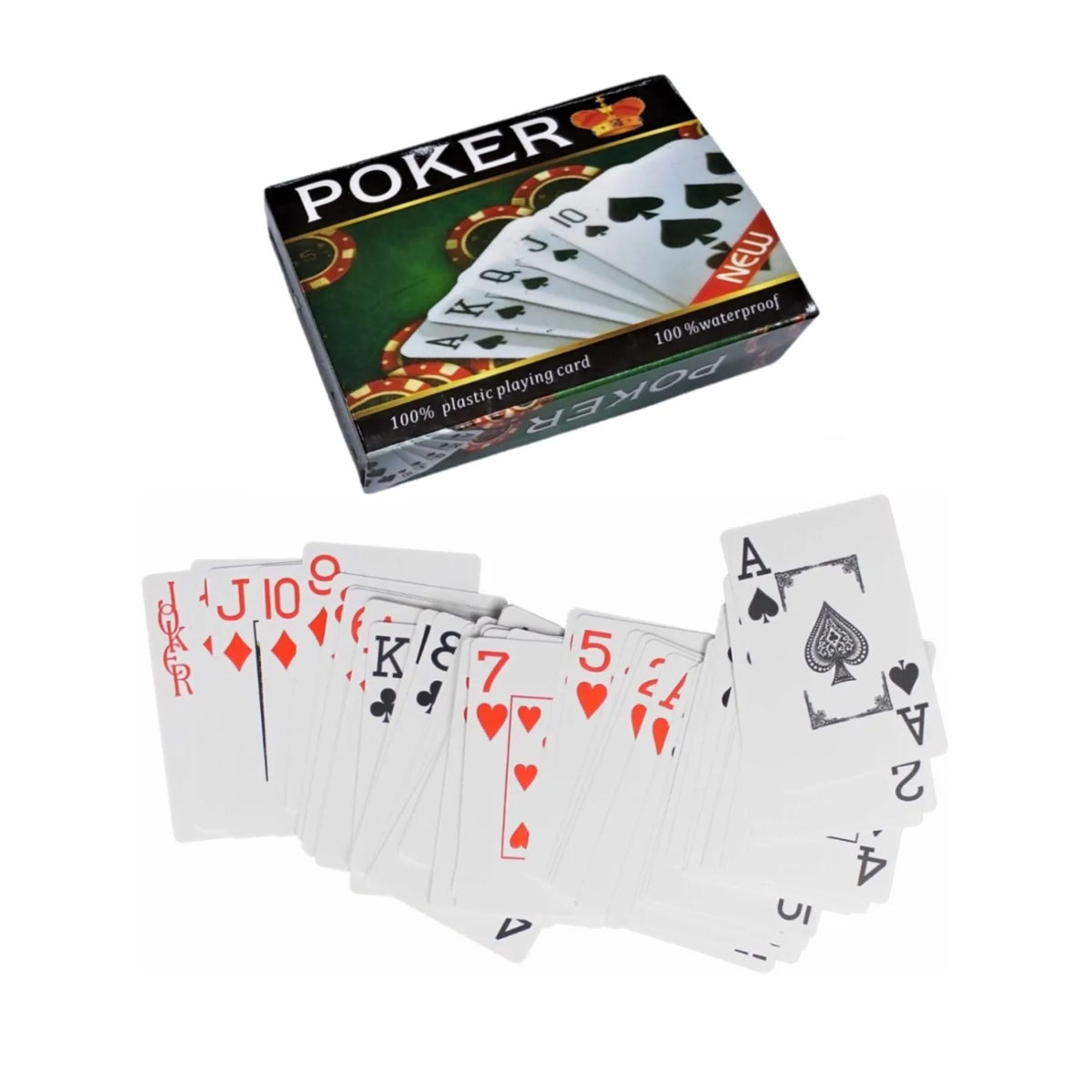 Juego Baraja Póker 100% Plástico Naipes Cartas Americanas