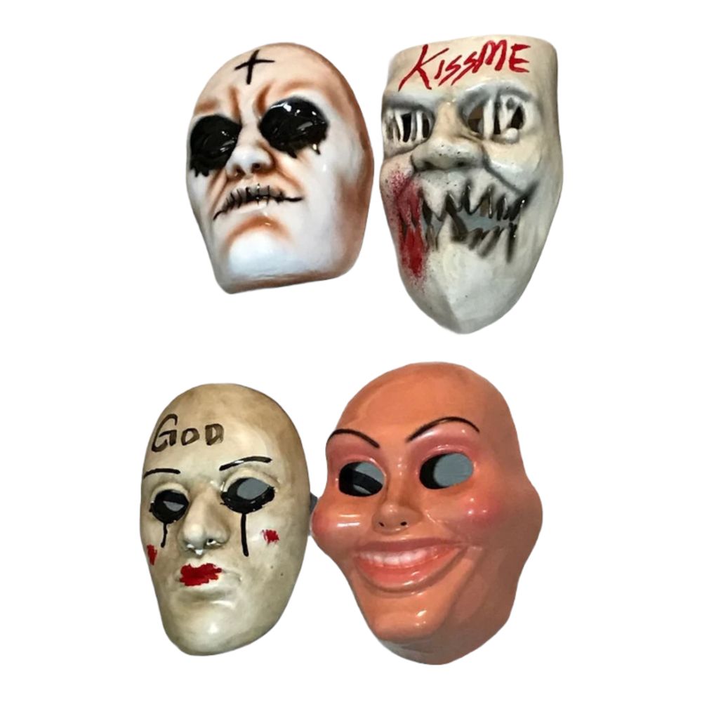 Mascara La Purga The Purge Varios Modelos Halloween Cosplay Evento Fiesta Unitalla God Sonriente Kiss Me Skullface