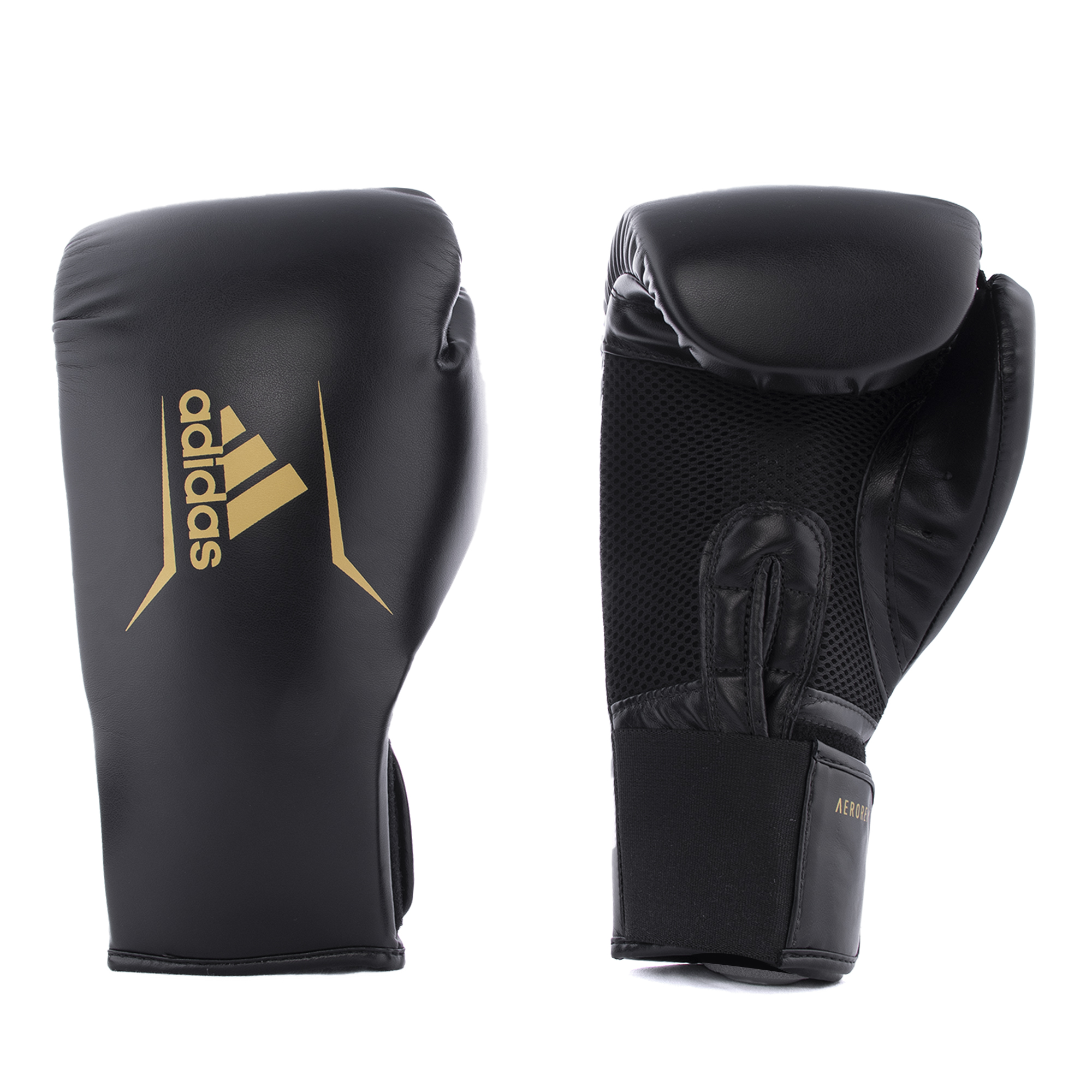 Guantes Adidas Unisex Box Negro Dorado ADISBG75BLK