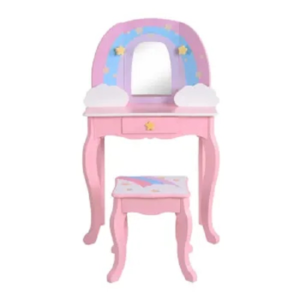 Tocador Infantil  con taburete  Rosa Member's Mark