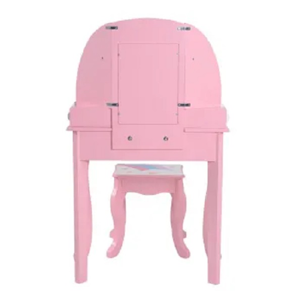 Tocador Infantil  con taburete  Rosa Member's Mark