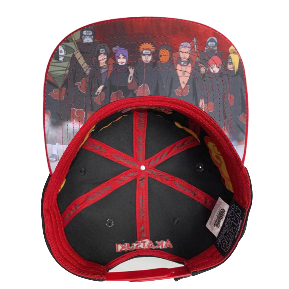Gorra Akatsuki, placa metálica negro mate 