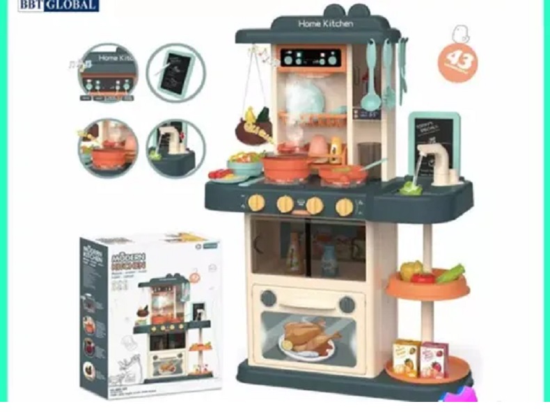Cocinita Infantil De Juguete Niños Niñas Accesorios Agua Luz